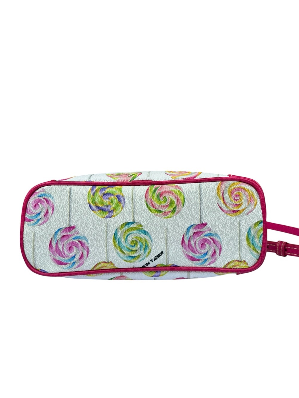 RARE Dooney & Bourke Lollipop Swirl Coated Cotton Letter Carrier Crossbody Purse - Picture 5 of 15
